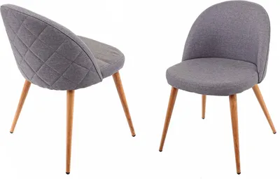 Obrázek produktu pro sada 2 jídelních židlí HWC-D53, židle kuchyňská židle, retro design 50. let, látka/textil  tmavě šedá