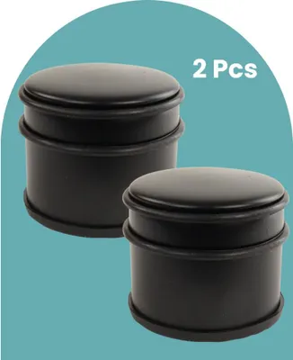 Produktbild von Nordix Türstopper 2 Stück Türkeil Türpuffer Matt Schwarz 9×7,5cm Innenbereich