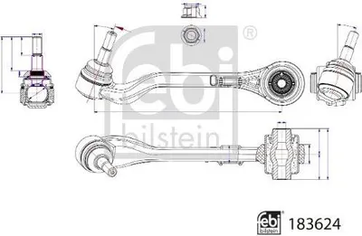 Image de Bras oscillant avant BMW 3 20 - gauche inférieur arrière