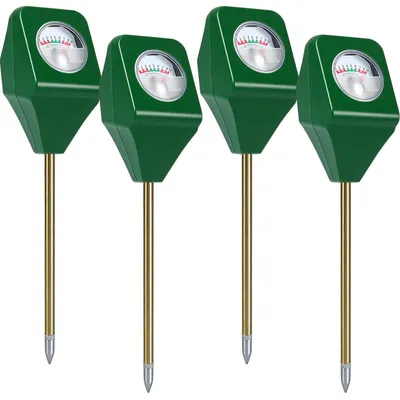 Immagine prodotto di 4 misuratori di umidità per piante, tester del terreno senza batterie