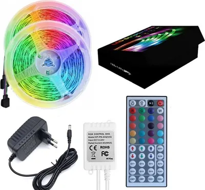 Immagine prodotto di INF Kit Striscia LED 10M con Telecomando e Alimentatore