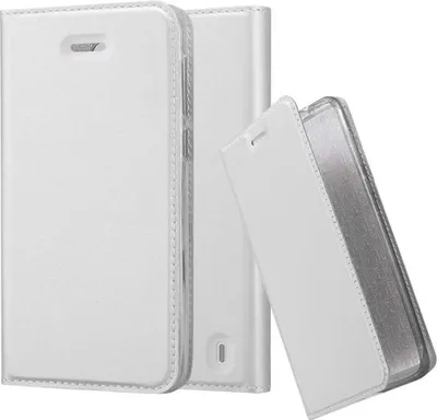 Immagine prodotto di Cadorabo custodia per cellulare per Nokia 2 2017 cover protettiva in argento Cover Etui Book Case Booklet