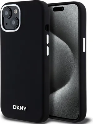 Image de Dkny Dkhmp15Ssmchlk Iphone 15 / 14 / 136.1 Czarny/Black Hardcase Liquid Silicone Small Metal Logo Magsafe