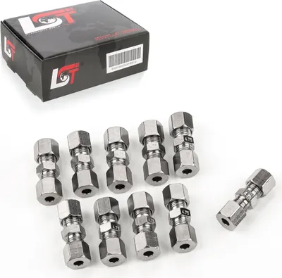 Produktbild von 10x Bremsleitungsverbinder 4,75mm ohne zu bördeln für HONDA SUZUKI LEXUS