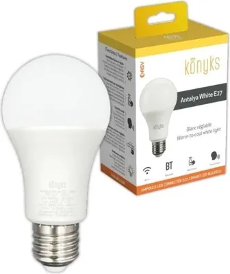 Produktbild von LED Lampe, WiFi + BT, 780 Lumen, 9W, Dimmbar, Konyks Antalya White E27