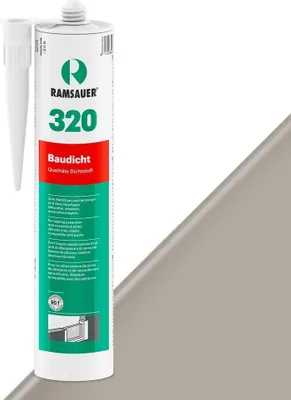Produktbild von Ramsauer 320 Baudicht 1K Hybrid Dichtstoff 310ml Kartusche kieselgrau