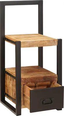 Produktbild von vidaXL Ankleidehaken mit Regal Braun 40 x 40 x 90 cm Massivholz Mango