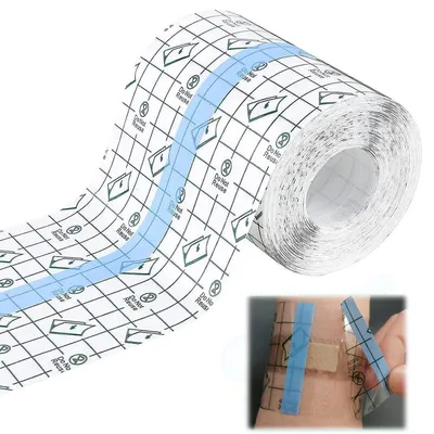 Produktbild von Pflaster Rolle Wasserfest 15cm x 10m Duschpflaster Tattoo Folie Transparent Wasserdichte Klebebandage