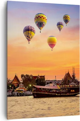 Produktbild von Bild auf Leinwand - Leinwandbild - Einteilig - Tempel Asien - 70x100cm - Wand Bild - Wanddeko - Wandbilder - Leinwanddruck - Kunstdruck - Wanddekoration - Leinwand bilder - Wandbild - PA70x100-3437