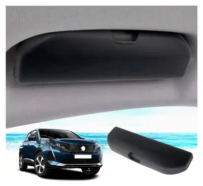 Produktbild von Sonnenbrillenhalter für Peugeot 3008 und 5008 2016-2023 2024, Aufbewahrungsbox Organizer, Zubehör (Schwarz)