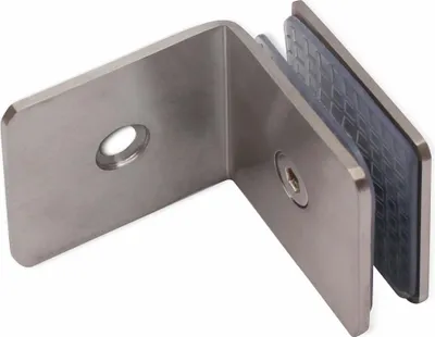 Obrázok produktu pre Držiak na sklo z nehrdzavejúcej ocele, 90°
