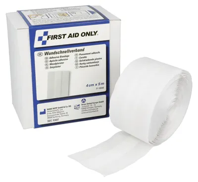 Produktbild von First Aid Only Pflaster 4 cm x 5 m weiß
