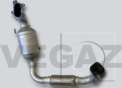 Produktbild von VEGAZ Katalysator Kat für FORD Fiesta Mk5 Schrägheck (JH1, JD1, JH3, JD3) Euro 3 FK-990