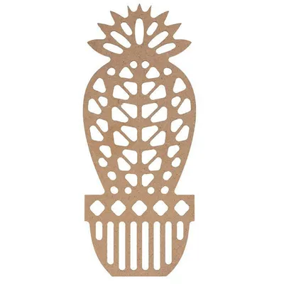 Produktbild von Origami Holz MDF Figur - Kaktus Ball 15 cm