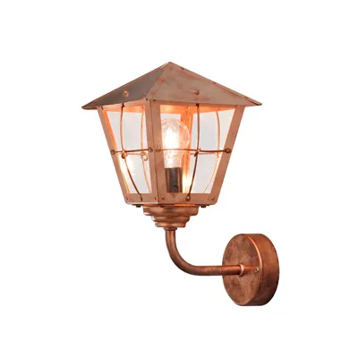 Productafbeelding van Landelijke wandlamp Fenix 39cm roodkoper