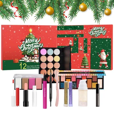 Produktbild von Make-up-Adventskalender Weihnachts-Countdown 12-teilige Tägliches Make-up leicht gemacht