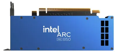 Obrázok produktu pre Intel Arc Pro B50, Arc Pro B50, 16 GB, GDDR6, 128 bit, 7680 x 4320 px, PCI Express x8 5.0