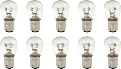Image de 10 ampoules P21/5W, lampes pour automobile, type BAY15d, 24V, 21/5W, homologation E4