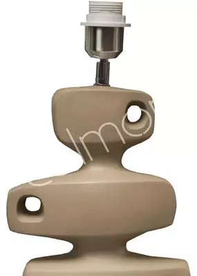 Obrázek produktu pro Stolní lampa, barva taupe, materiál: polyresin, rozměry: 23 x 14,5 x 49,5 cm