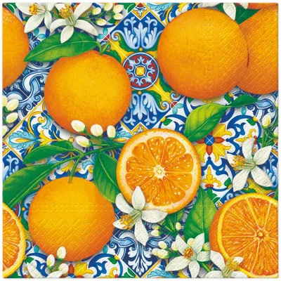 Produktbild von Servietten 33x33 cm - Orange Boom