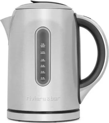 Immagine prodotto di Bollitore elettrico grigio da 1,5 l e 2200 w Riviera & bar BBT570