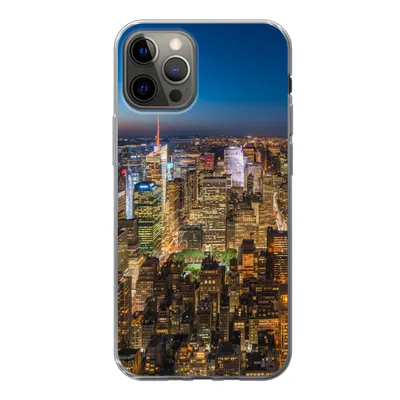 Produktbild von MuchoWow® Handyhülle Schutzhülle Hülle für iPhone 13 Pro New York - Farben - Nacht Silikon Softcase Handy Hülle - Handy-Tasche