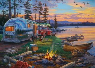 Produktbild von Schmidt Puzzle Campfire Paradise - 1000 Teile Landschaft