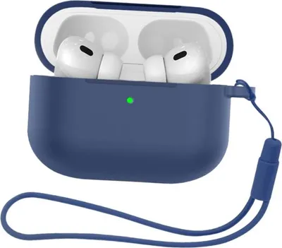 Immagine prodotto di INF Custodia Protettiva in Silicone per Apple AirPods Pro 3 con Cordino Blu