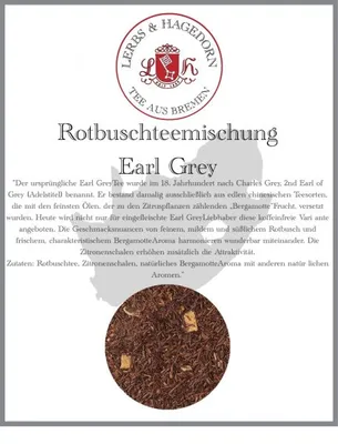 Produktbild von Rotbuschteemischung Earl Grey 1 kg Bergamotte