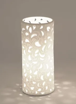 Produktbild von Formano Bollweg Lampe Kugel Tischlampe rund, Harmonie aus Porzellan mit Durchbruch 10x23cm