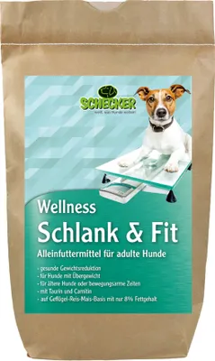 Produktbild von 3kg Schecker - Wellness Schlank und Fit - Trockenfutter für adulte Hunde mit Übergewicht