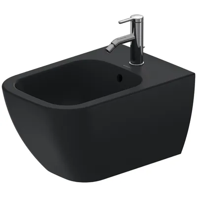 Immagine prodotto di Duravit bidet mural Happy D.2 54cm avec trop-plein, avec plage de robinetterie, 1 trou pour robinetterie, 22581513001, 22581513001