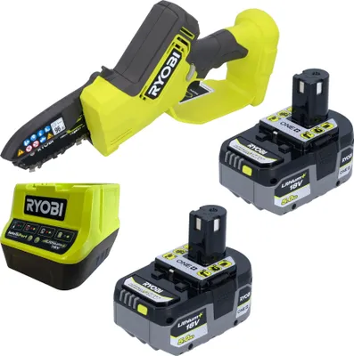 Produktbild von RYOBI RY18PSX10A Akku Astsäge 18 V 10 cm Brushless + 2x Akku 5,0 Ah + Ladegerät