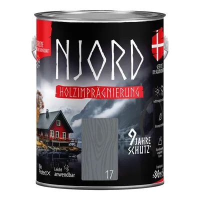 Produktbild von Holzimprägnierung NJORD 5L Holzschutz (17) Norwegische Klippen Schutzlack Wetterfest
