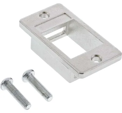 Produktbild von InLine Keystone SNAP-In Modulhalter, 1-fach, Metall, für flache Oberflächen, Silber, 20 mm, 35 mm, 10 mm, 12 g, 100 cm³