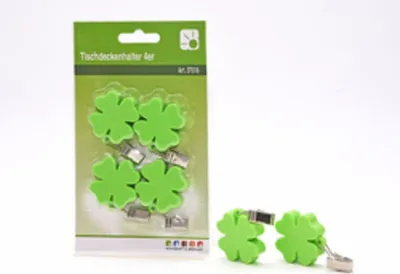 Produktbild von Tischdeckenhalter 4er, Kleeblatt