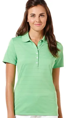 Productafbeelding van Callaway, polohemd voor dames, korte mouwen, piqué-stof, open gaasstructuur, lichtgroen, maat XX-