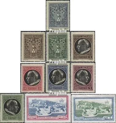 Produktbild von Briefmarken Vatikanstadt 1945 Mi 103-112 (kompl.Ausg.) postfrisch Papst Pius XII.