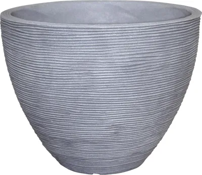 Produktbild von Geli Pflanztopf mit Rillen Ø 40 x 31 cm betonfarbe
