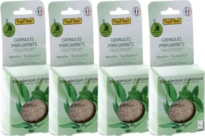 Image de Lot de 16 sachets de parfum pour aspirateur odeur menthe/eucalyptus TopFilter