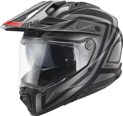 Produktbild von Enduro Helm GIVI 80.1 Apex Mattschwarz Titanrot größe XS