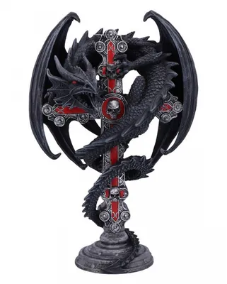 Produktbild von Gothic Guardian Kerzenständer als Gothic Dekoration 26,5cm