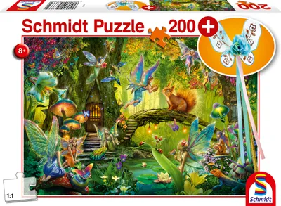 Immagine prodotto di Puzzle Fairies in the Forest - SCHMIDT SPIELE - 200 pieces - With magic wand