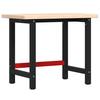 Produktbild von Werkbank 100x60x83 cm Massivholz Eiche Rechteckig