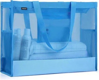 Immagine prodotto di Grande borsa da spiaggia con cerniera - Blu