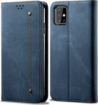 Obrázek produktu pro Galaxy M31S Pouzdro, Kožené Peněženkové Pouzdro s Magnetickým Uzavíráním a Pouzdro s Funkcí Stojánku pro Samsung Galaxy M31S modré