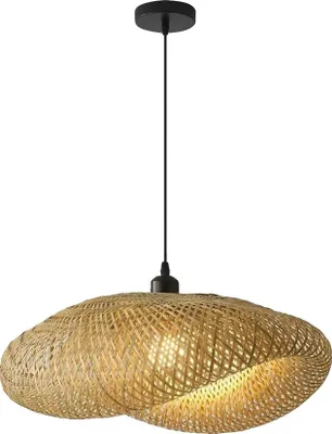 Obrázek produktu pro Závěsné svítidlo, bambusový design, nastavitelná výška, 80 cm, bez žárovky