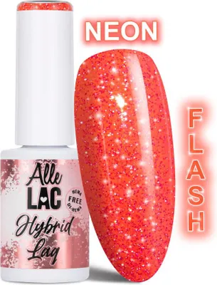 Produktbild von AlleLac Flash Glitter LED/UV Nagellack Orange