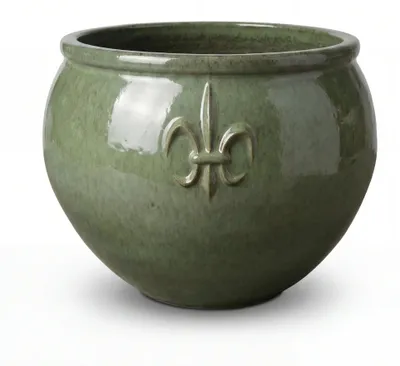 Zdjęcie produktu dla Doniczka ceramiczna Provencelia CLOVIS Zielony, Ø53 cm x H43 cm, mrozoodporna