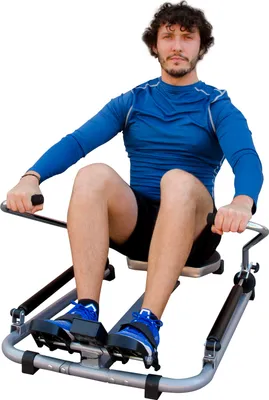 Immagine prodotto di Bonplus BP | Vogatore idraulico | Vogatore multifunzione | Contatore incluso | Home fitness | Resistenza regolabile | Pedali antiscivolo